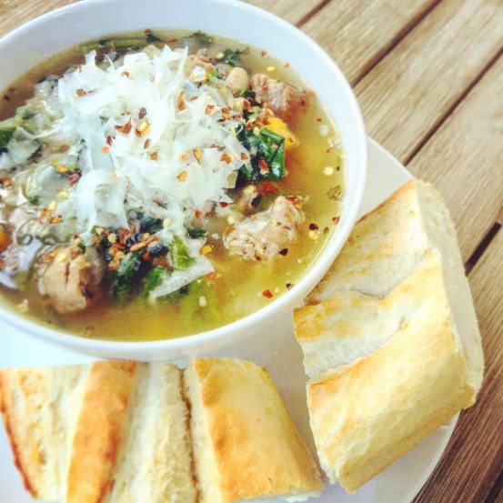 TuscanSausageBeanSoupFinished